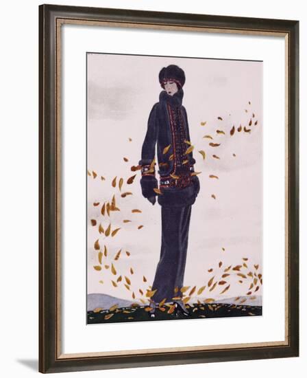 La Ronde Des Feuilles from Gazette Du Bon Ton, France, 20th Century-null-Framed Giclee Print