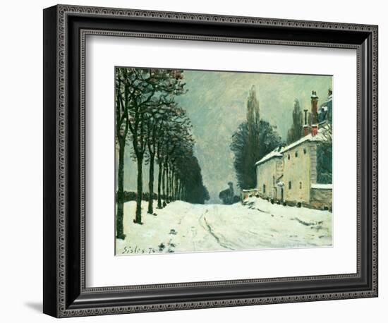 La Route De Louveciennes, Hiver, 1874-Alfred Sisley-Framed Giclee Print