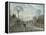 La route de Louveciennes-Camille Pissarro-Framed Premier Image Canvas