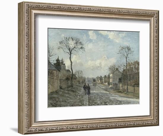 La route de Louveciennes-Camille Pissarro-Framed Giclee Print