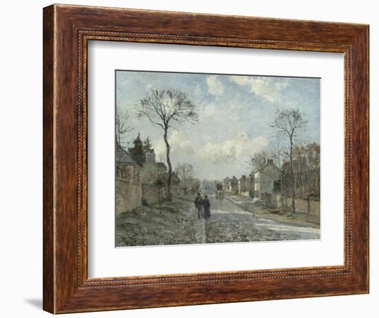 La route de Louveciennes-Camille Pissarro-Framed Giclee Print