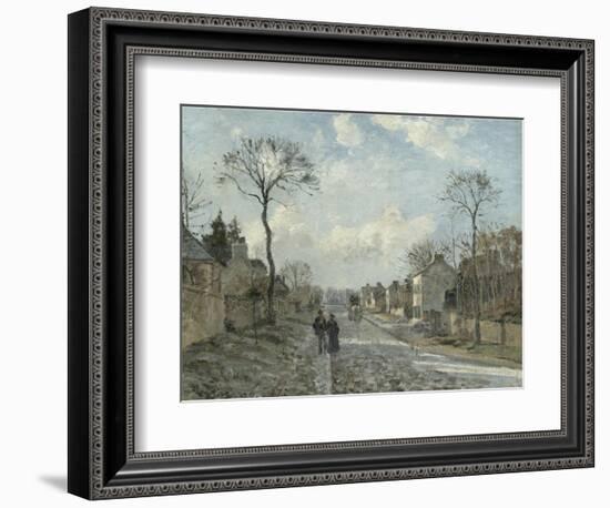 La route de Louveciennes-Camille Pissarro-Framed Giclee Print