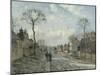 La route de Louveciennes-Camille Pissarro-Mounted Giclee Print