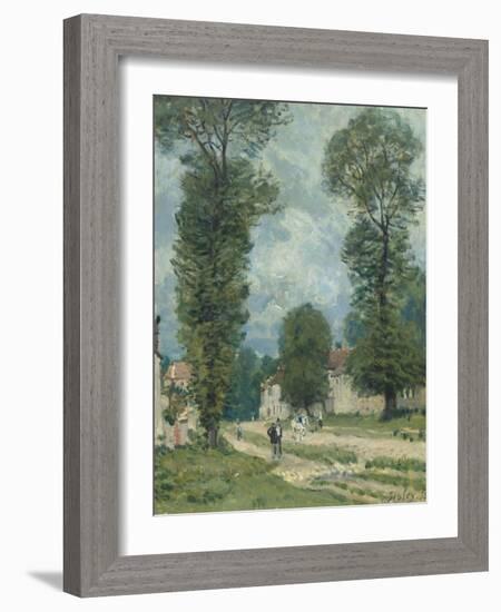 La route de Versailles-Alfred Sisley-Framed Giclee Print