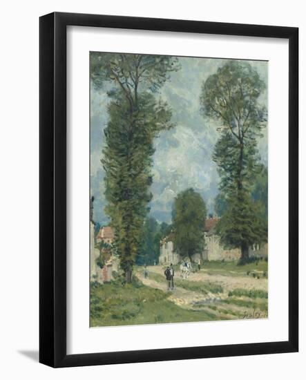 La route de Versailles-Alfred Sisley-Framed Giclee Print