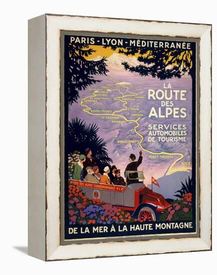 La Route Des Alpes-null-Framed Premier Image Canvas