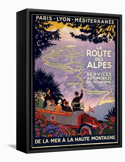 La Route Des Alpes-null-Framed Premier Image Canvas