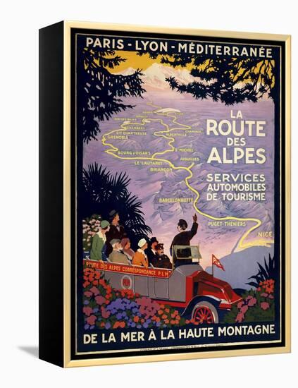 La Route Des Alpes-null-Framed Premier Image Canvas