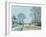 La Route, Effet de Neige, 1876-Alfred Sisley-Framed Giclee Print