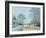 La Route, Effet de Neige, 1876-Alfred Sisley-Framed Giclee Print