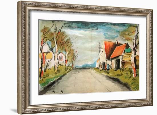 La Route-Maurice De Vlaminck-Framed Collectable Print