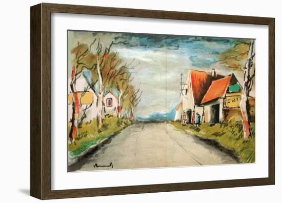 La Route-Maurice De Vlaminck-Framed Collectable Print