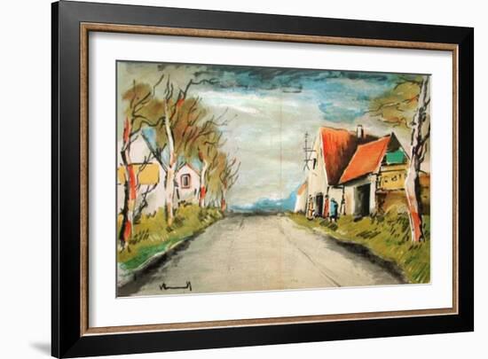 La Route-Maurice De Vlaminck-Framed Collectable Print