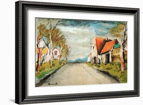 La Route-Maurice De Vlaminck-Framed Collectable Print