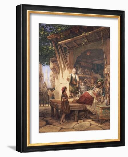 La Rue Bab-A-Zoun, Algiers-William Wyld-Framed Giclee Print