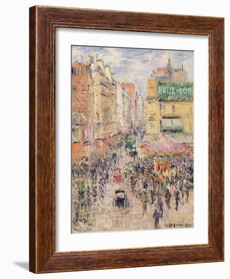 La Rue De Clignancourt, 1925-Gustave Loiseau-Framed Giclee Print