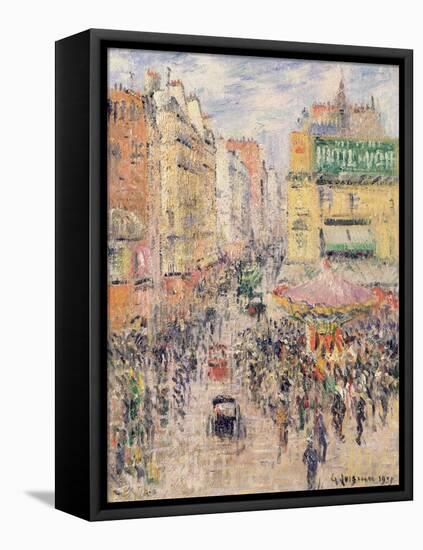 La Rue De Clignancourt, 1925-Gustave Loiseau-Framed Premier Image Canvas