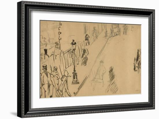 La Rue Mosnier (Now La Rue De Barne), C. 1878-Edouard Manet-Framed Giclee Print