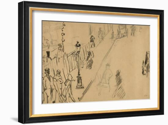 La Rue Mosnier (Now La Rue De Barne), C. 1878-Edouard Manet-Framed Giclee Print