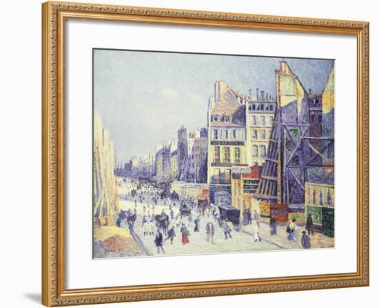 La Rue Reaumur, 1897-Maximilien Luce-Framed Giclee Print