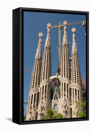 La Sagrada Familia by Antoni Gaudi, Barcelona, Spain-Sergio Pitamitz-Framed Premier Image Canvas