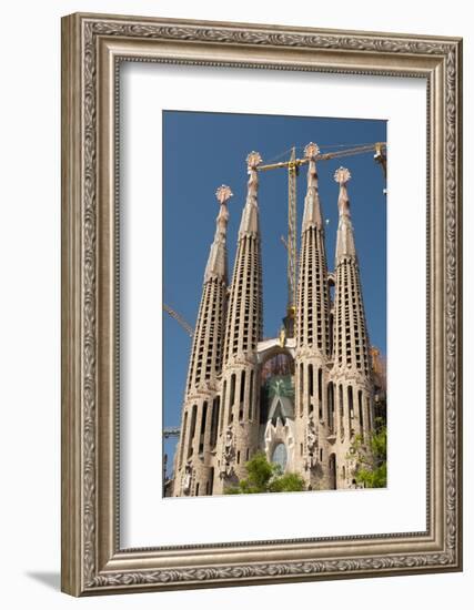 La Sagrada Familia by Antoni Gaudi, Barcelona, Spain-Sergio Pitamitz-Framed Photographic Print