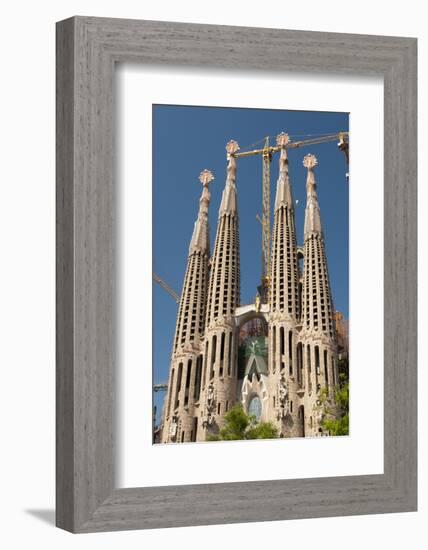 La Sagrada Familia by Antoni Gaudi, Barcelona, Spain-Sergio Pitamitz-Framed Photographic Print