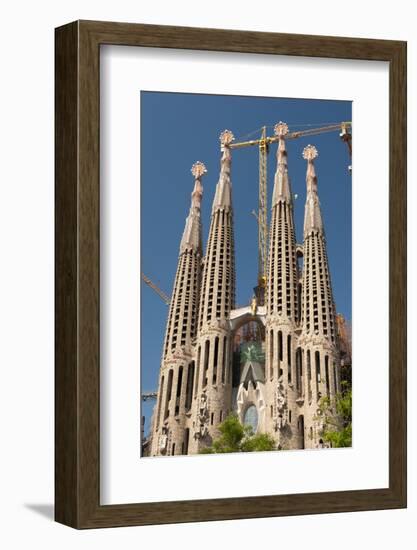 La Sagrada Familia by Antoni Gaudi, Barcelona, Spain-Sergio Pitamitz-Framed Photographic Print