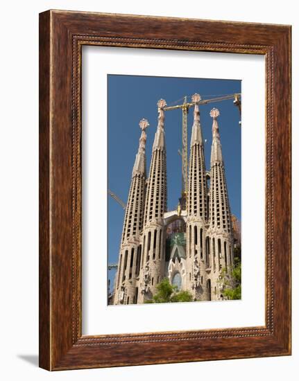 La Sagrada Familia by Antoni Gaudi, Barcelona, Spain-Sergio Pitamitz-Framed Photographic Print