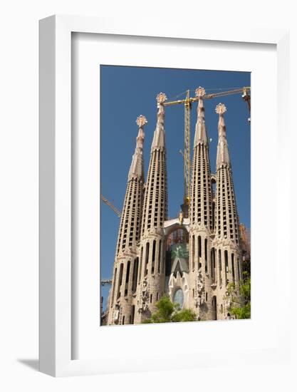 La Sagrada Familia by Antoni Gaudi, Barcelona, Spain-Sergio Pitamitz-Framed Photographic Print