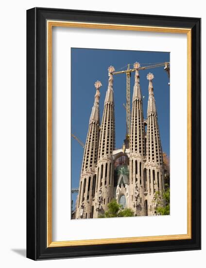 La Sagrada Familia by Antoni Gaudi, Barcelona, Spain-Sergio Pitamitz-Framed Photographic Print