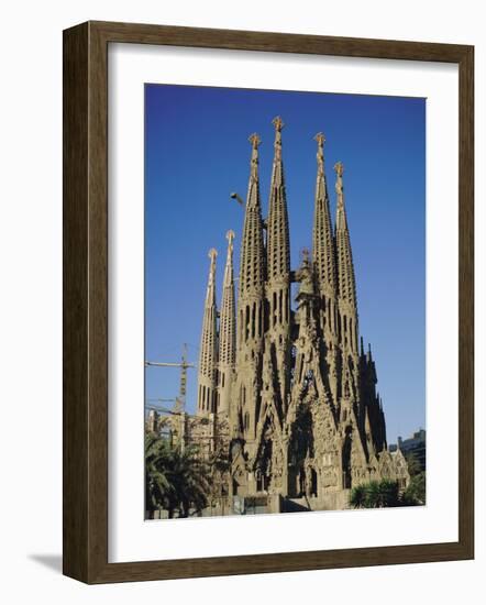 La Sagrada Familia, Gaudi Cathedral, Barcelona, Catalonia (Cataluna) (Catalunya), Spain, Europe-Adina Tovy-Framed Photographic Print