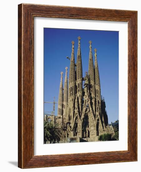 La Sagrada Familia, Gaudi Cathedral, Barcelona, Catalonia (Cataluna) (Catalunya), Spain, Europe-Adina Tovy-Framed Photographic Print