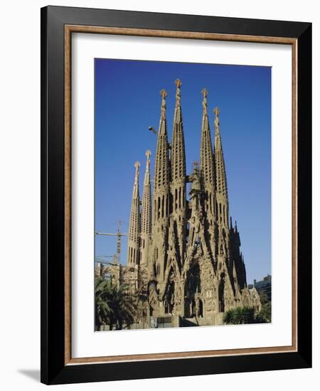 La Sagrada Familia, Gaudi Cathedral, Barcelona, Catalonia (Cataluna) (Catalunya), Spain, Europe-Adina Tovy-Framed Photographic Print