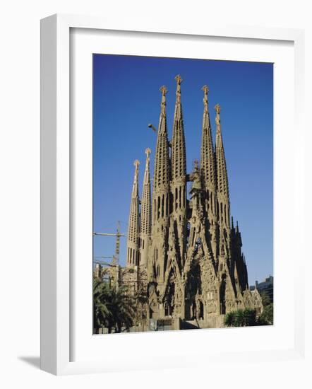 La Sagrada Familia, Gaudi Cathedral, Barcelona, Catalonia (Cataluna) (Catalunya), Spain, Europe-Adina Tovy-Framed Photographic Print