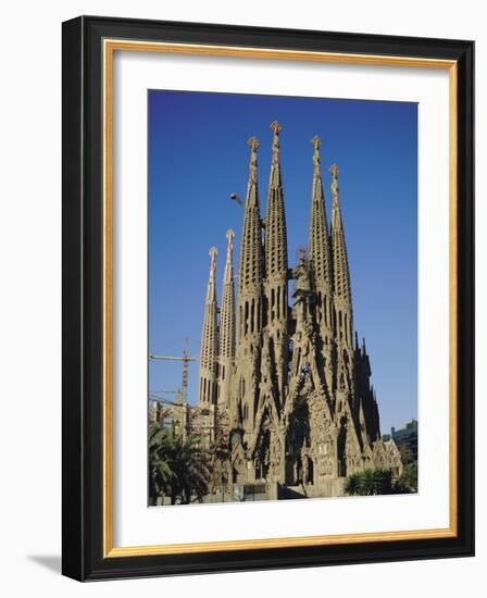 La Sagrada Familia, Gaudi Cathedral, Barcelona, Catalonia (Cataluna) (Catalunya), Spain, Europe-Adina Tovy-Framed Photographic Print