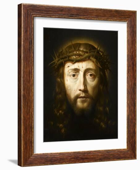 La Sainte Face couronnée d'épines-Philippe De Champaigne-Framed Giclee Print