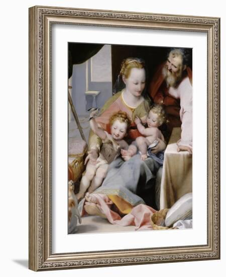 La Sainte Famille au chat-Federico Barocci-Framed Giclee Print