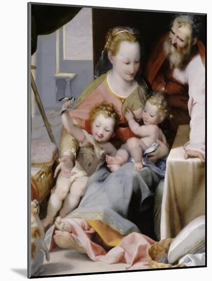 La Sainte Famille au chat-Federico Barocci-Mounted Giclee Print