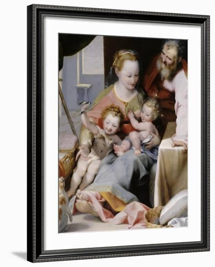 La Sainte Famille au chat-Federico Barocci-Framed Giclee Print