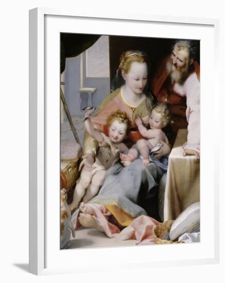 La Sainte Famille au chat-Federico Barocci-Framed Giclee Print