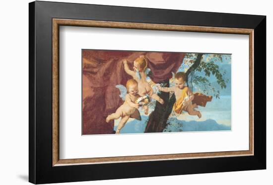 La Sainte Famille (detail)-Nicolas Poussin-Framed Premium Giclee Print