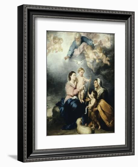 La Sainte Famille, dite la Vierge de Séville-Bartolome Esteban Murillo-Framed Giclee Print