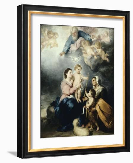 La Sainte Famille, dite la Vierge de Séville-Bartolome Esteban Murillo-Framed Giclee Print