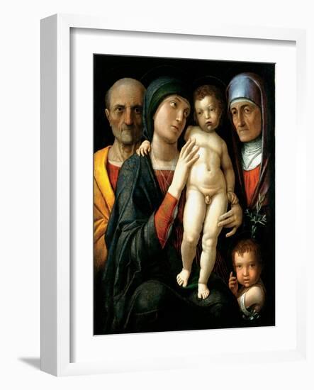 La Sainte Famille (The Holy Family) - Peinture De Andrea Mantegna (1431-1506), Huile Sur Toile (75X-Andrea Mantegna-Framed Giclee Print