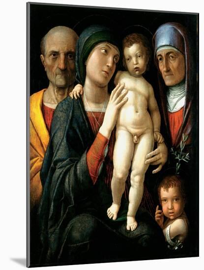 La Sainte Famille (The Holy Family) - Peinture De Andrea Mantegna (1431-1506), Huile Sur Toile (75X-Andrea Mantegna-Mounted Giclee Print