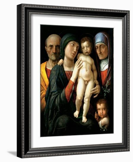 La Sainte Famille (The Holy Family) - Peinture De Andrea Mantegna (1431-1506), Huile Sur Toile (75X-Andrea Mantegna-Framed Giclee Print