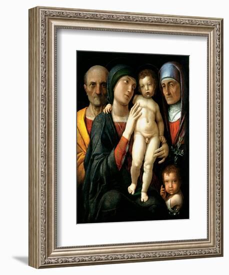 La Sainte Famille (The Holy Family) - Peinture De Andrea Mantegna (1431-1506), Huile Sur Toile (75X-Andrea Mantegna-Framed Giclee Print