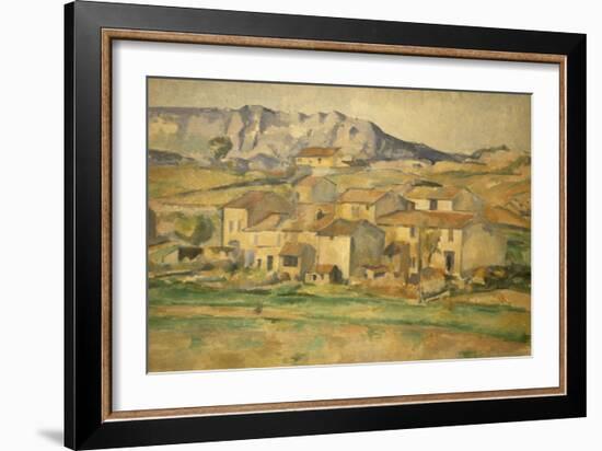 La Sainte-Victoire-Paul Cézanne-Framed Giclee Print