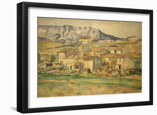 La Sainte-Victoire-Paul Cézanne-Framed Giclee Print